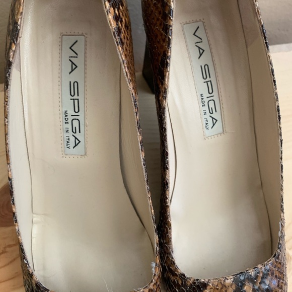 Vintage Via Spiga snakeskin heels - Picture 6 of 6